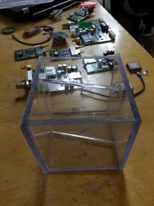 Balloon project payload housing and spare GPS parts